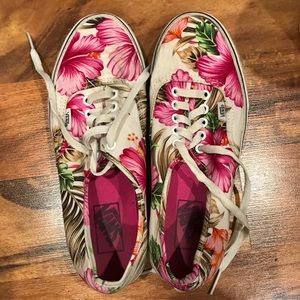 Flower Print Vans